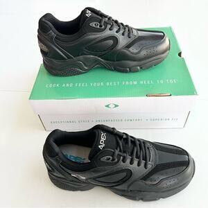 New APEX Lace Walking Walker X Last Shoe Black X801M Men's SIZE 9